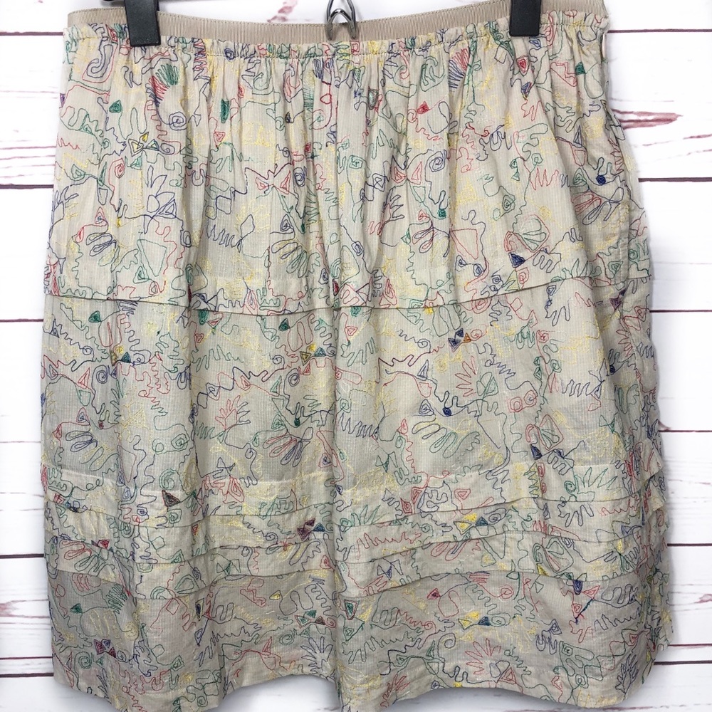 Marc by Marc Jacobs Oatmeal Multi Color Skirt - Picture 3 of 7